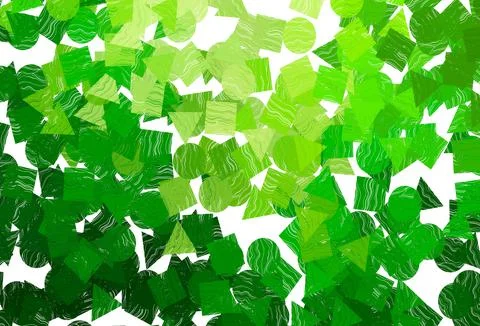 Dark pink, blue vector template with crystals, circles, squares. 스톡 일러스트