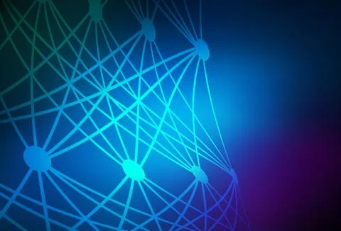 Dark Pink, Blue vector texture with artificial intelligence concept. イラスト素材