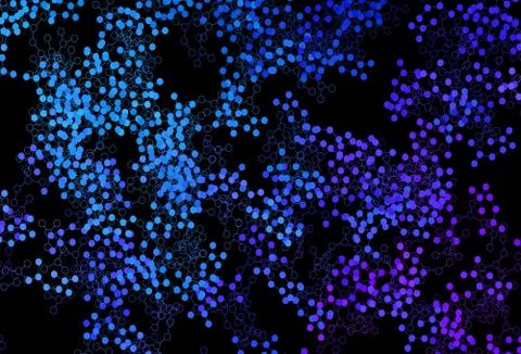 Dark Pink, Blue vector texture with artificial intelligence concept. Stock Illustration