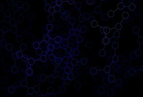 Dark Pink, Blue vector texture with artificial intelligence concept. 스톡 일러스트