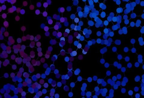 Dark Pink, Blue vector texture with artificial intelligence concept. 스톡 일러스트