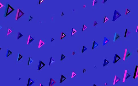 Dark Pink, Blue vector texture with triangular style. Stock Illustration
