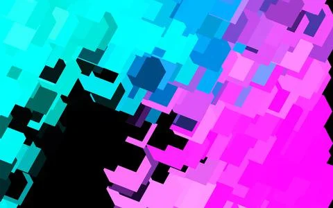Dark Pink, Blue vector texture in rectangular style. Illustrazione stock