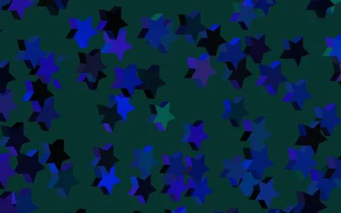 Dark Pink, Blue vector texture with beautiful stars. Stock Illustration
