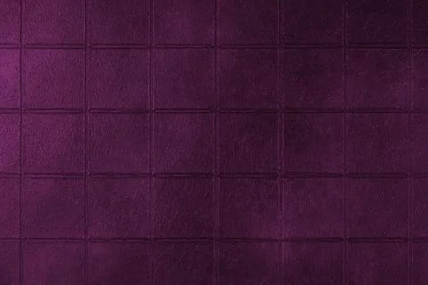 Dark pink ceramic tile texture, background with square geometric pattern, g.. Stock Photos