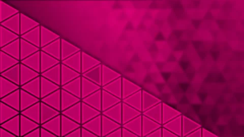 Dark pink color flickering Triangular shapes pattern background Stock Footage 217906789