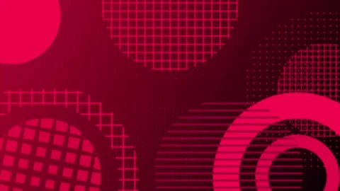 Dark Pink color multiple circular shapes element background Stock-Footage 211260588