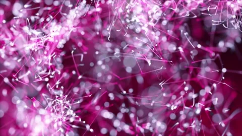 Dark pink exploding particles abstract wavy pattern background Stock Footage 225789674