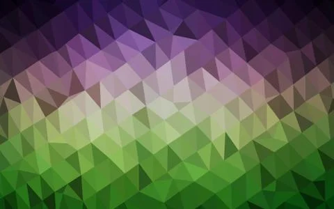 Dark Pink, Green vector abstract mosaic backdrop. イラスト素材
