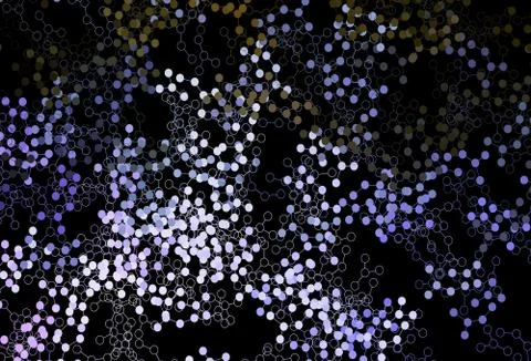 Dark Pink, Green vector backdrop with artificial intelligence data. Stock Illustration