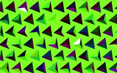 Dark Pink, Green vector background with polygonal style. Stock Illustration