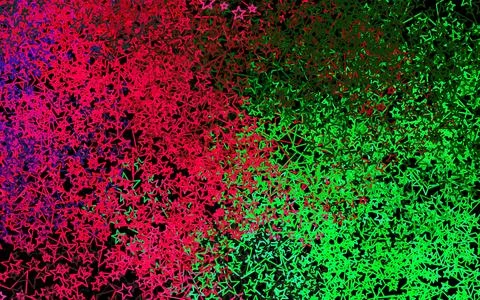 Dark Pink, Green vector background with colored stars. Stock Illustration