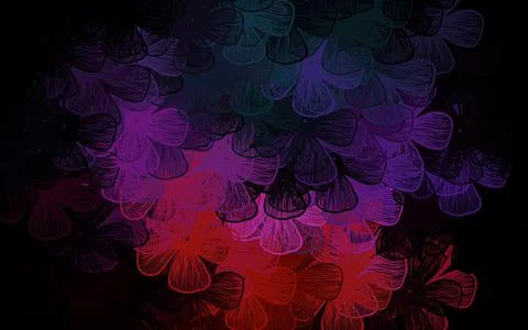 Dark Pink, Green vector elegant pattern with trees, branches. Illustrazione stock