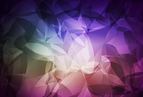 Dark Pink, Green vector gradient triangles pattern. Stock Illustration