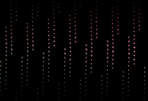 Dark Pink, Green vector layout with elements of cards. Ilustración de archivo