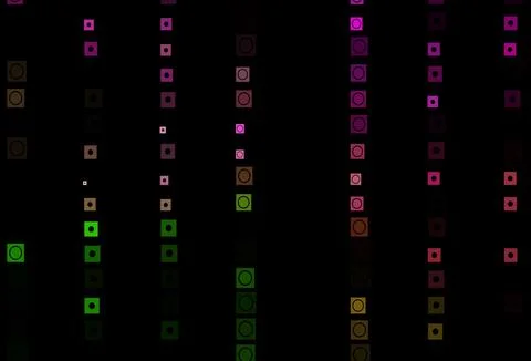 Dark Pink, Green vector layout with lines, circles. Stock Illustration