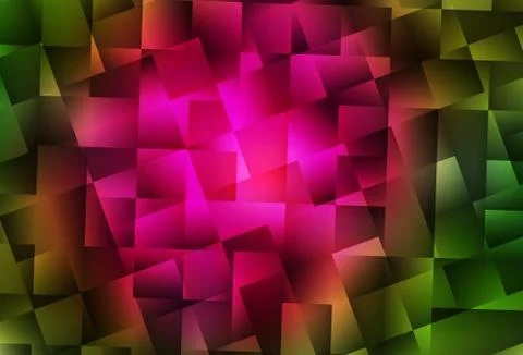 Dark Pink, Green vector pattern in square style. イラスト素材