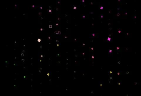 Dark Pink, Green vector pattern with crystals, rectangles. イラスト素材