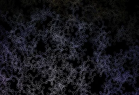 Dark Pink, Green vector pattern with artificial intelligence network. 库存插图