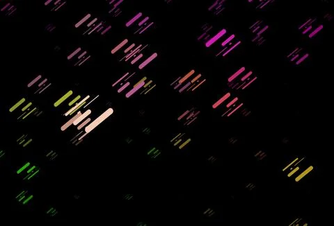 Dark Pink, Green vector pattern with narrow lines. Stock Illustration