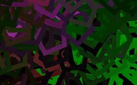 Dark Pink, Green vector pattern with colorful hexagons. 스톡 일러스트