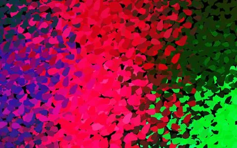 Dark Pink, Green vector pattern with random forms. Stock Illustration