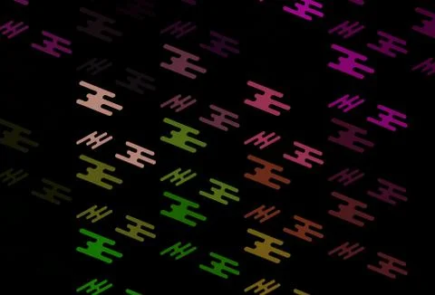 Dark Pink, Green vector template with repeated sticks. Stock Illustration