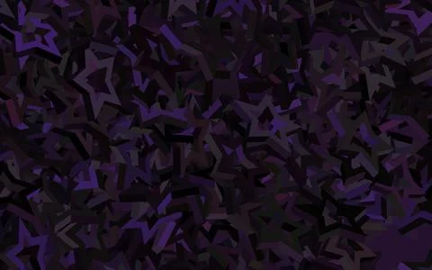 Dark Pink, Green vector template with sky stars. Illustrazione stock