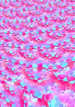 Dark pink pattern with white and turquoise accents Stock Illustration