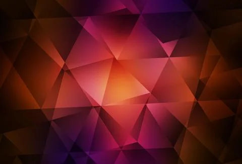 Dark Pink, Red vector abstract polygonal pattern. Illustrazione stock