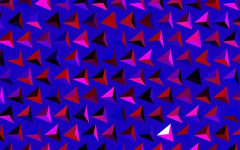 Dark Pink, Red vector backdrop with lines, triangles. Stock-Illustration