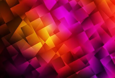 Dark Pink, Red vector background in polygonal style. Illustrazione stock