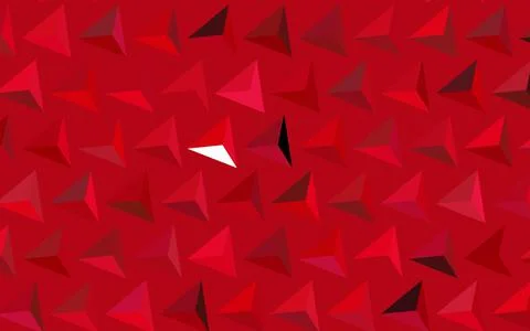 Dark Pink, Red vector background with triangles. Stock Illustration
