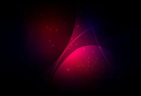Dark Pink, Red vector Illustration with colorful circles, lines in abstract s Stock Illustration