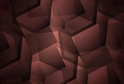 Dark Pink, Red vector layout with hexagonal shapes. Stock-Illustration
