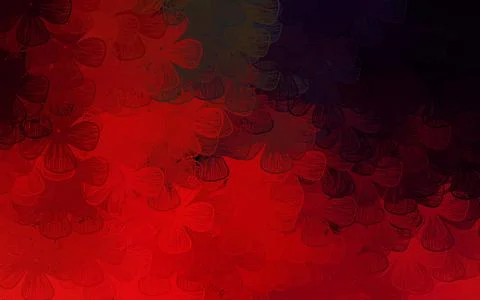 Dark Pink, Red vector natural pattern with trees, branches. Illustrazione stock
