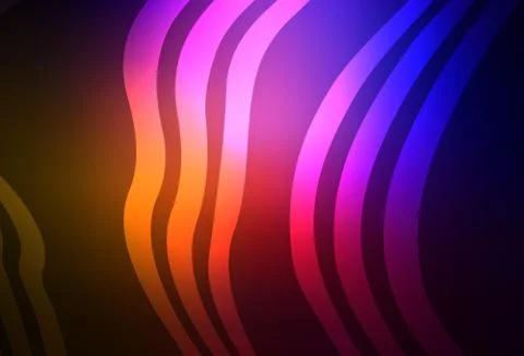 Dark Pink, Red vector pattern with wry lines. Illustrazione stock