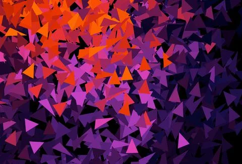 Dark Pink, Red vector pattern with polygonal style. Stock Illustration