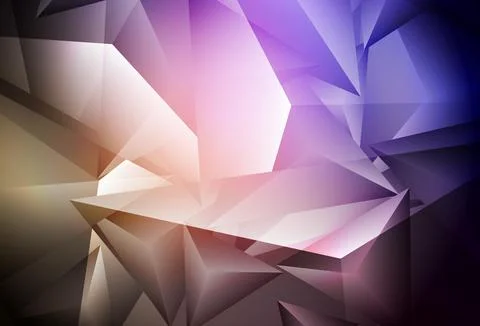 Dark Pink, Red vector pattern with polygonal style. 스톡 일러스트