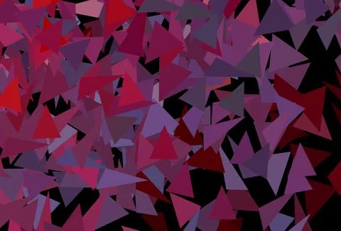 Dark Pink, Red vector pattern with polygonal style. Stock Illustration