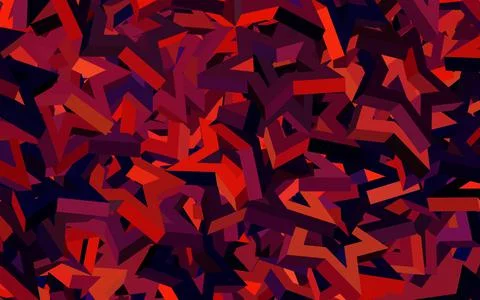 Dark Pink, Red vector pattern with polygonal style. Stock Illustration