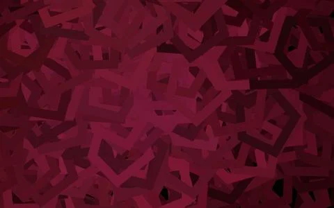Dark Pink, Red vector pattern with colorful hexagons. Illustrazione stock