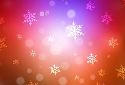 Dark Pink, Red vector pattern in Christmas style. Stock Illustration