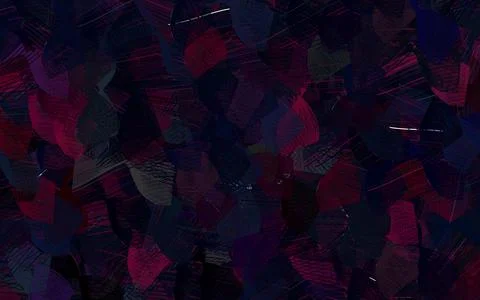Dark Pink, Red vector pattern with random forms. Stock Illustration