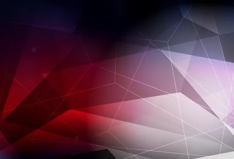 Dark Pink, Red vector pattern with polygonal style. Stock Illustration