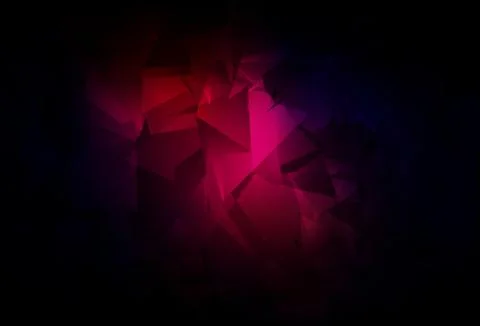Dark Pink, Red vector polygonal template. Stock Illustration