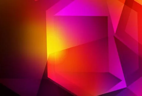 Dark Pink, Red vector polygonal pattern. Stock Illustration