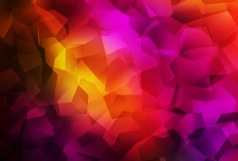 Dark Pink, Red vector shining triangular layout. Ilustración de archivo