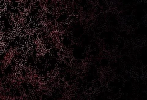 Dark Pink, Red vector template with artificial intelligence structure. 스톡 일러스트