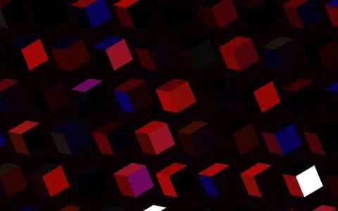 Dark Pink, Red vector template with rhombus. Illustrazione stock